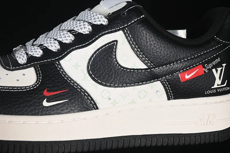 All categories Nk Air Force 1 Air Force series Nk Air Force 1 Low Air Force low-top Nike Air Force 1'07 Low LV joint beige black red small double hook Air Force 1 low-top casual sneakers MZ9588-813